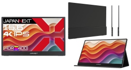 JAPANNEXTが15.6インチのIPSパネルを搭載した4Kモバイルディスプレイを39,980円で7月18日(金)に発売 JAPANNEXTが15.6インチのIPSパネルを搭載した4Kモバイルディスプレイを39,980円で7月18日(金)に発売