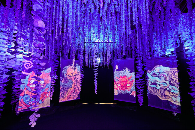 「動き出す妖怪展 NAGOYA」がいよいよ明日7月19日から名古屋市で初開催。会場写真を先行して公開。日本が誇る妖怪美術と最先端の映像技術・立体造形によるイマーシブ体感型デジタルアートミュージアム。