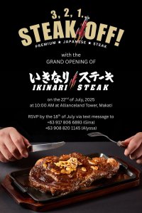 フィリピンに『いきなり！ステーキ』４号店目を路面店でオープン！