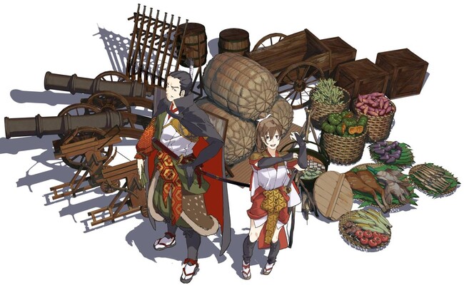 小説／コミックス累計発行部数300万部超の人気原作『戦国小町苦労譚』のフルボイス・ヴィジュアルノベルアプリタイトルが『戦国小町苦労譚 語絵巻 - カタリエマキ - 』に正式決定！