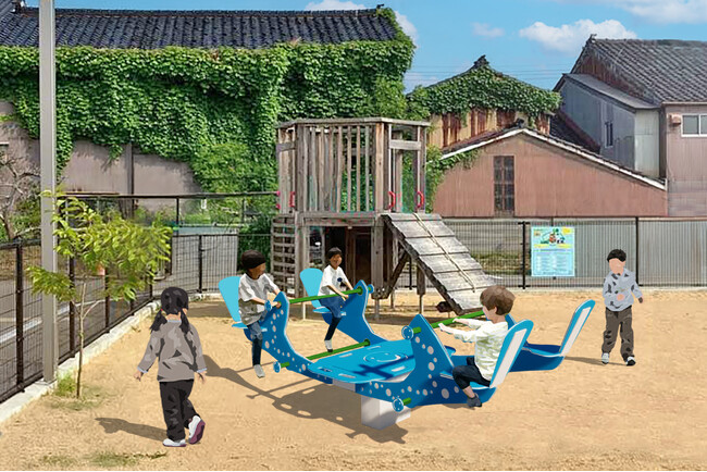 震災復興をあそびで支援 氷見市に日本初のインクルーシブな遊具を寄贈