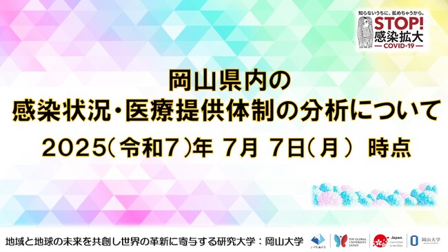 【岡山大学】岡山県内の感染状況・医療提供体制の分析について(2025年7月7日現在)