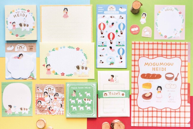 【アルプスの少女ハイジ×古川紙工】ハイジのぬくもりを“ほっこりテイスト”で描いた紙文具が登場！
