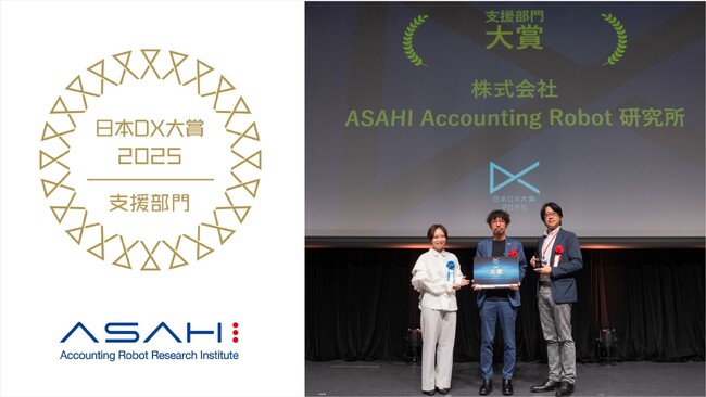 【ASAHI Accounting Robot研究所】日本DX大賞2025の支援部門で大賞を受賞