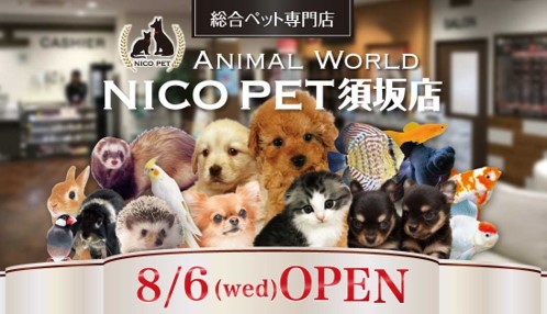 総合ペット専門店 NICO PET須坂店をオープン