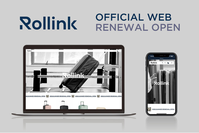【RENEWAL OPEN】折りたたみ式スーツケース「Rollink」日本公式サイトが新たな魅力を携えて登場！名入れカスタマイズ＆サイトオープニングプレゼントキャンペーン実施中