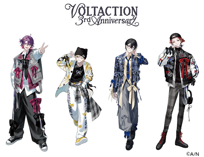 「にじさんじ」所属VTuberユニット・VOLTACTIONのデビュー3周年を記念して、全国アニメイト店舗では7月26日からフェアを開催！あわせて、撮りおろしビジュアルを使用したグッズも販売!!