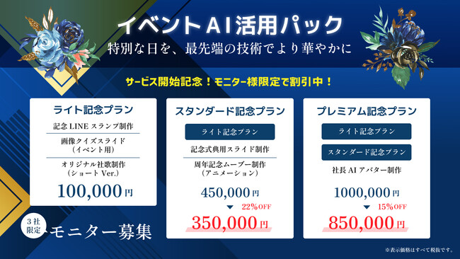 Zept合同会社、AIで“らしさ”を届ける『イベント記念パック』を提供開始