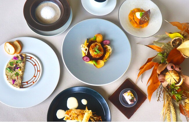 【HOTEL FARO manazuru】海と森に包まれた真鶴で味わう秋 ―美食の「創作フレンチフルコース」とみんなで「ビストロシェアコース」2つの秋限定ディナーを９月１日より提供開始！