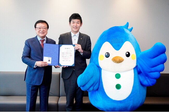 「まいづる親善大使」に株式会社日本M&Aセンターホールディングス代表取締役社長三宅卓さんが就任!