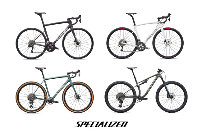 スペシャライズドの人気バイク５モデルが、最新カラー、スペックを採用して新たに登場