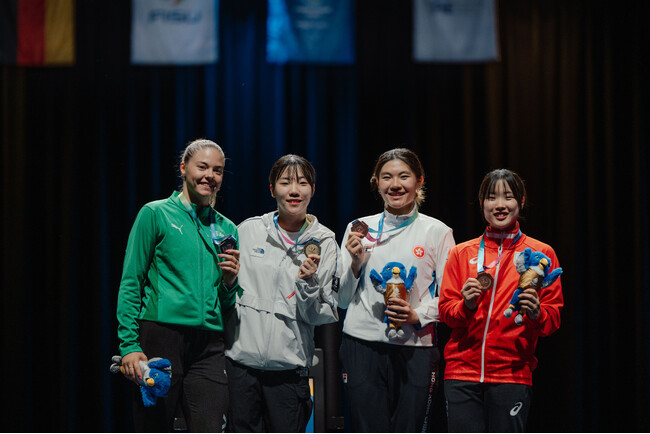 【フェンシング】FISUワールドユニバーシティゲームズ（2025/ライン・ルール） 女子サーブル 高橋千里香が銅メダル獲得！