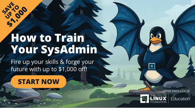 SysAdmin感謝デーのための特別オファー : トレーニング/認定試験/バンドルなど、価格に応じて割引額がアップ！LF Education 7月のキャンペーン