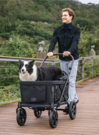 長い夏に大型犬を歩かせない選択！ブランド初の耐荷重100kgのペットカート『FikaGO KROSS(フィカゴー クロス）』2025年8月下旬 新発売