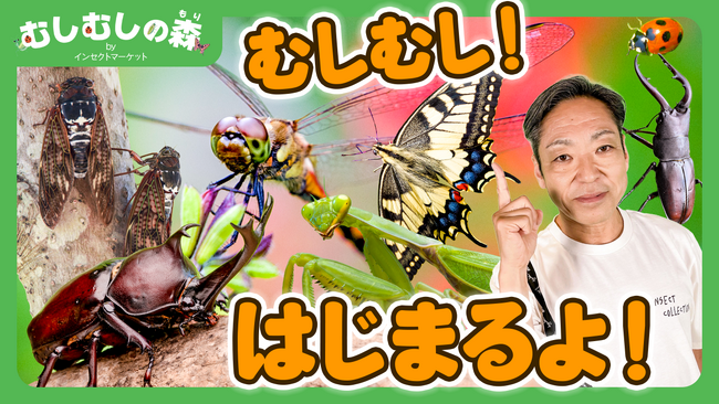 香川照之さんの「むしむしの森」インセクトマーケット公式YouTubeチャンネルにて7月25日より配信スタート！