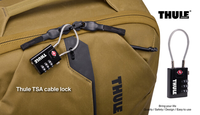 THULE、盗難から旅のギアを守るTSA認可のケーブルロックを新発売！