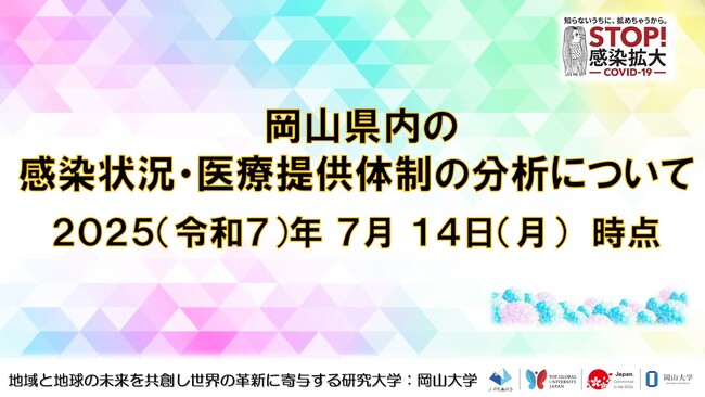 【岡山大学】岡山県内の感染状況・医療提供体制の分析について(2025年7月14日現在)