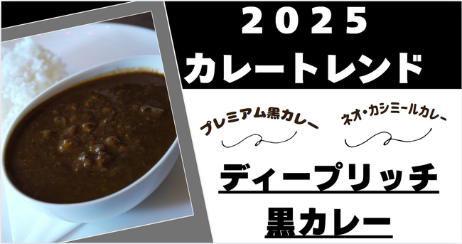 【「銀座デリー監修カシミールカレー」がセブンイレブンから発売！これにより「ディープリッチ黒カレー」ブームがさらに加速！】黒カレー旋風が全国で巻き起こる！「2025カレートレンド説明会」を緊急開催！