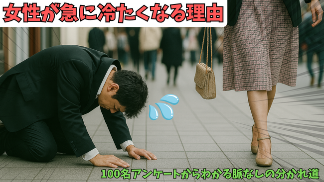 【女性100名に調査】マッチングアプリで女性が急に冷たくなる理由、1位は「相手の言動に失望」