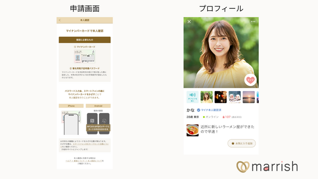 マッチングアプリ「マリッシュ」、マイナンバーカードの公的個人認証サービス（JPKI）を利用したオンライン本人確認を導入