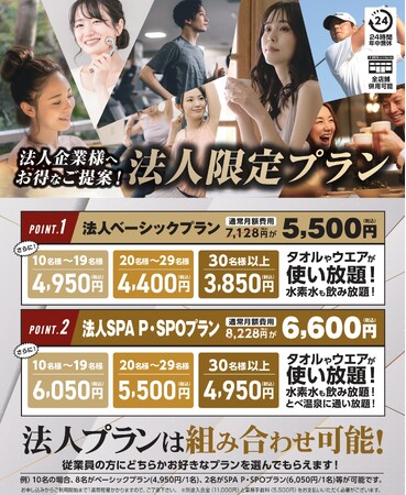 健康経営に最適！松山のスポーツジムP・SPO法人プラン、企業の導入が拡大中「導入企業180社突破！延べ2,500名以上が利用中」