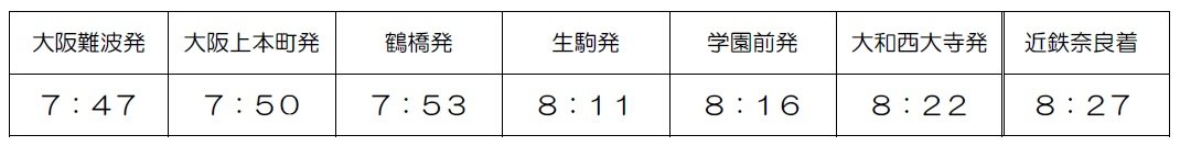 ―大阪と奈良の移動がより快適になります―大阪難波・近鉄奈良間で臨時特急列車を増発運転します