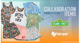 セサミストリートの仲間たちが、この夏コートを彩る。