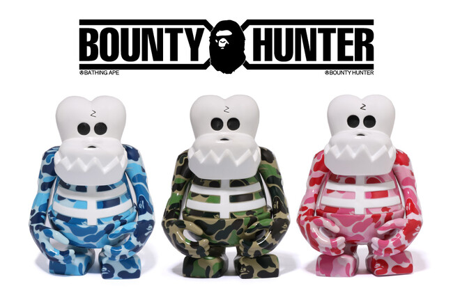 BAPE(R)︎とBOUNTY HUNTER SKULL KUN FIGURE 名作“スカルくん”がABC CAMOで登場