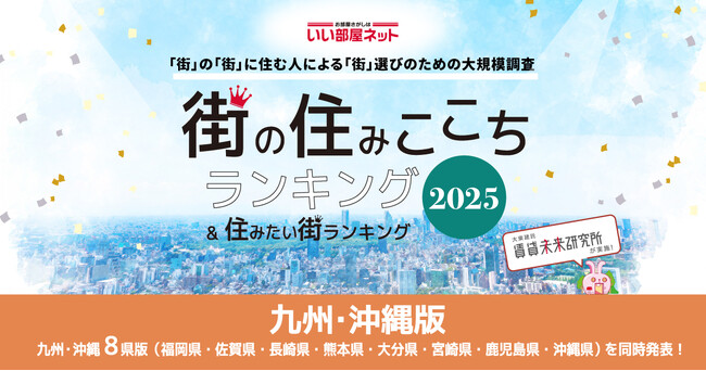 いい部屋ネット　街の住みここち＆住みたい街ランキング2025＜鹿児島県版＞ランキング発表