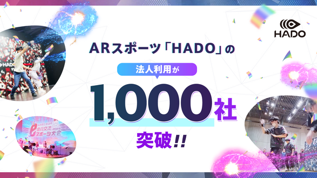 ARスポーツ「HADO」の法人利用が1,000社を突破！チームビルディングから、研修、健康経営まで活用の幅が拡大