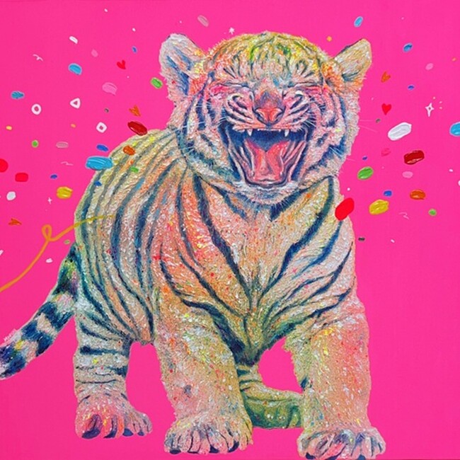 【アート＆フレーム 水戸京成店 1周年記念特別イベント第2弾】『ART SAFARI』色鮮やかな動物のアートが集う。初登場の作家も！ユーモアある動物への視点が面白い！7/31日～8/19日まで開催中。