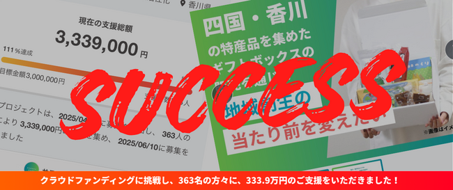 瀬戸内・香川の恵みを詰め込んだギフトボックス『kokyo（コキョウ）』のクラウドファンディングが目標達成！支援総額333.9万円を突破し、EC販売と秋ボックス展開へ