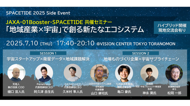 JAXA・01Booster・SPACETIDE共催！SPACETIDE2025サイドイベントを開催しました