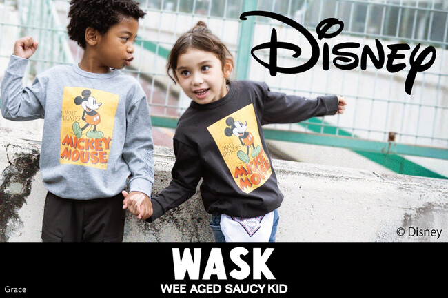 子供服ブランド「WASK(ワスク、株式会社べべ)」より、「ミッキーマウス」コレクションが新登場!!