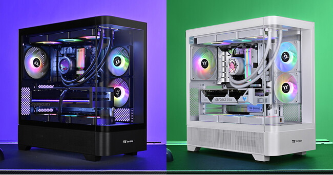 曲面強化ガラスパネルを備えたピラーレスデザインのミドルタワー型PCケース、Thermaltake社製「View 290 TG ARGB」シリーズを発表