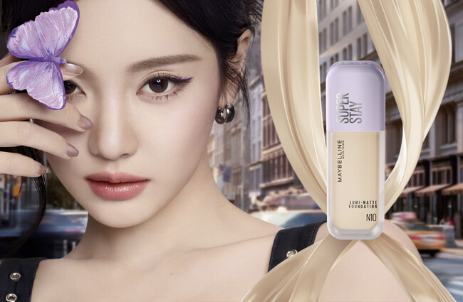 NINGNINGxルミマット、新ビジュアル解禁！夏フェス級の汗でも！30時間*¹。崩れにくい「メイベリン SP ステイ ルミマット リキッド ファンデーション」新キャンペーンが遂に始動！