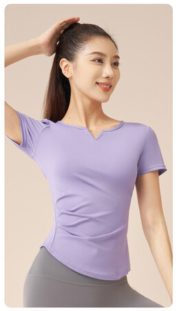 Tシャツ V字トップス ヨガ服 ヨガウェア 新規取引募集を開始いたしました。