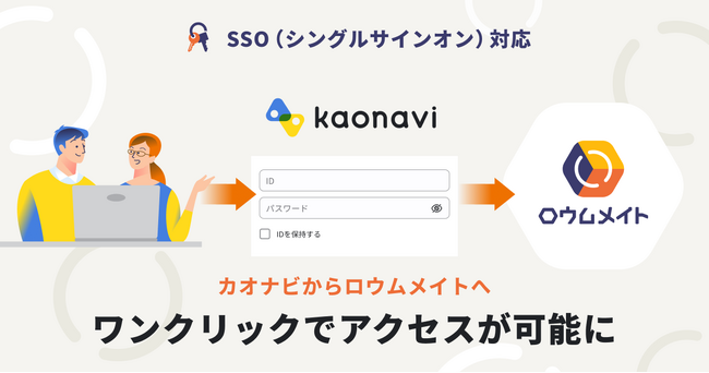 「カオナビ」と「ロウムメイト」がSSO対応、シームレスなログインが可能に