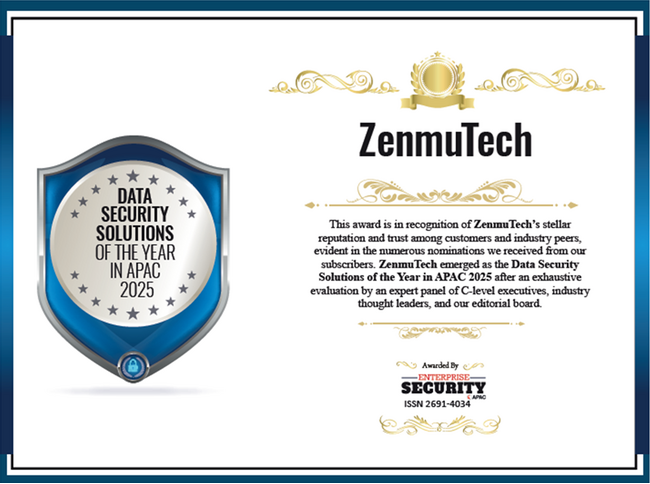 Enterprise Security Magazine APACで ”Data Security Solutions of the year in APAC 2025” を受賞