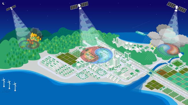 日立、宇宙からの災害監視・インフラ管理の精度を高める「構造化電波」技術の原理検証に成功