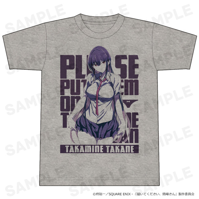TVアニメ「履いてください、鷹峰さん」Tシャツ、B2タペストリー、キャラクターラバーマットの受注を開始しました！