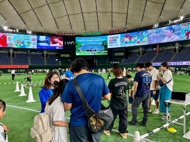Pestalozzi Technology株式会社｜東京ドームのグラウンドで大人と子どもが両方楽しめる体力テストブースを出展いたします！