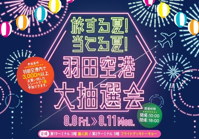 羽田空港大抽選会を開催！旅行券や人気家電など豪華賞品が当たるチャンス！