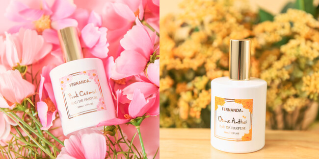 新たなトレンド”ピンクコスモス”の香りと大人気の“キンモクセイ”の香りで秋を爽やかに彩る