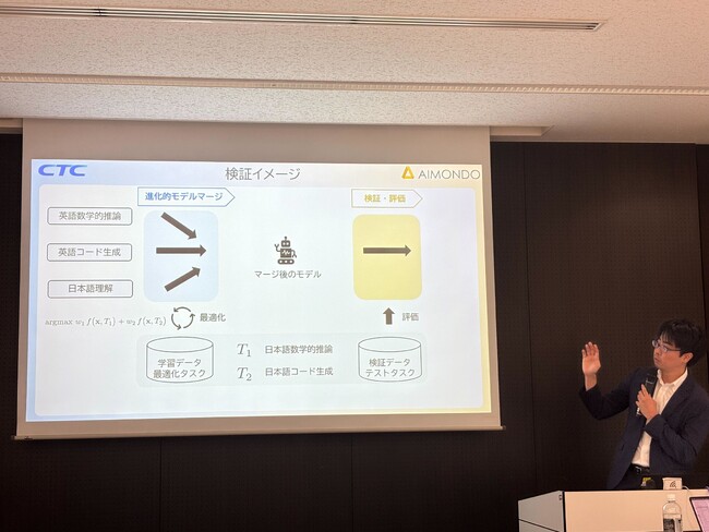 複数の専門AIを統合する「進化的モデルマージ」技術の検証成果を学会で発表