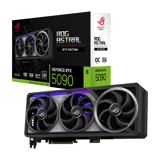 ASUSのゲーミングブランド、ROGよりNVIDIA GeForce RTX 5090を搭載したBTF対応のビデオカード「ROG-ASTRAL-RTX5090-O32G-BTF-GAMING」を発表