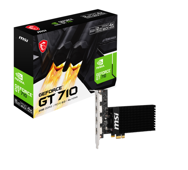 MSI、GeForce GT 710を搭載したグラフィックスカード　「GT 710 2GD3H 4HDMI」発売のお知らせ