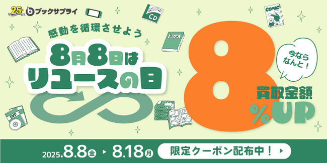 “捨てない”が広げる支援の輪――8月8日は『リユースの日』特別キャンペーン開催