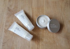 (左から)ハンドクリーム グレープフルーツ / ハンドクリーム ラベンダー / ナイトハンドクリーム (左から)ハンドクリーム グレープフルーツ / ハンドクリーム ラベンダー / ナイトハンドクリーム