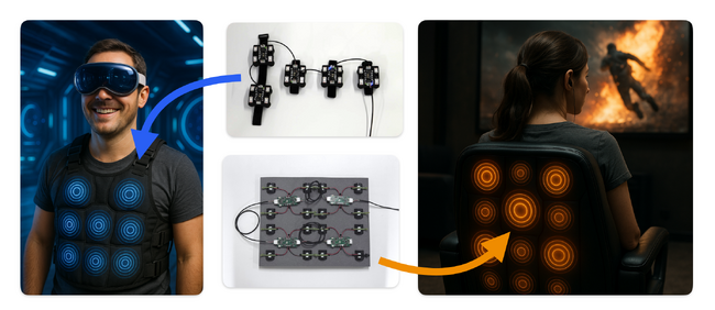 マルチチャネル触覚提示システム「HaptoScala(R)」シリーズを開発